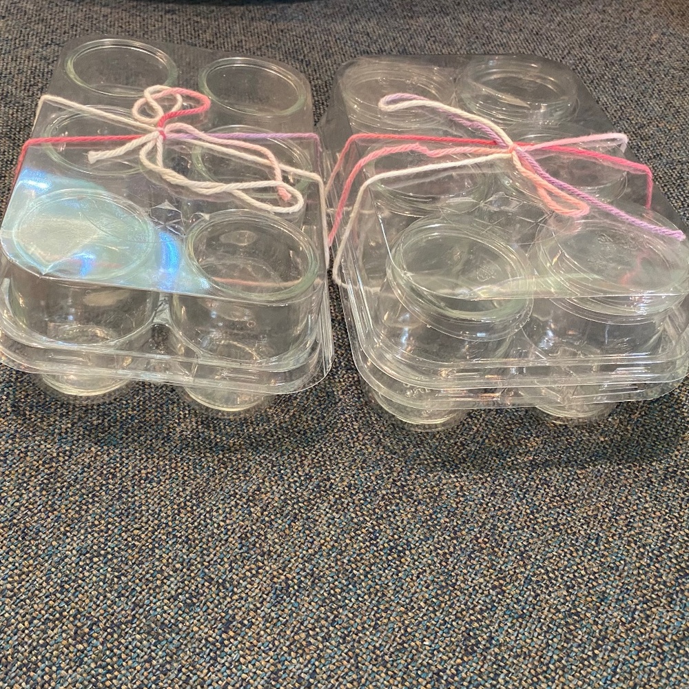 12 - 6 oz. Glass Cups Dessert Party favors or individual serving, Crafts, Candle